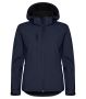 Classic Softshell Hoody Women Marineblå