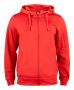 Basic Active Hoody Full Zip Rød