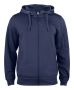 Basic Active Hoody Full Zip Marineblå