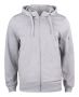 Basic Active Hoody Full Zip gråmeleret