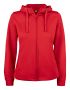 Basic Active Hoody Full Zip Women Rød