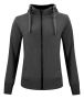 Classic Hoody Full Zip Women Antracit Melange