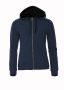 Classic Hoody Full Zip Women Marineblå