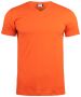 Basic-T V-neck blodappelsin