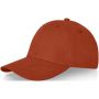 Davis cap med 6 paneler Orange