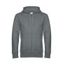 KING Hættetrøje Og Lynlås, unisex Heather Mid Grey