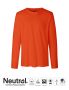 Mens Long Sleeve T-shirt Orange