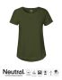 Ladies Roll Up Sleeve T-shirt Mørkegrønn