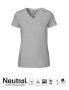 Ladies V-neck T-shirt Grå
