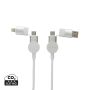 Oakland kabel RCS genanvendt plast,  6-i-1 fast charge - 45W hvid