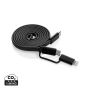Arc RCS genanvendt ultratynd 60 W 2-i-1 magnetisk kabel Sort
