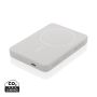 Magnetix RCS magnetic powerbank af genanvendt plast 5000 mAh Hvid