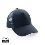 Impact AWARE™ børstet rcotton, 5 panel trucker cap 190gr Marineblå