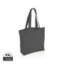 Impact Aware™ 240 gsm rcanvas shopper m/lomme ufarvet Mørkegrå
