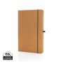 A5 hardcover notesbog GRS genanvendt læder Brun