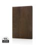 Kavana træprint A5 notesbog Brun