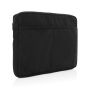 Laluka AWARE™ 15,6 tommer laptop-sleeve i genanvendt bomuld Sort