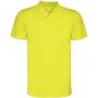 Monzha kortærmet sports polo til mænd Fluor Yellow