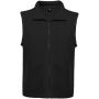 Bellagio unisex vest i fleece Ensfarvet sort