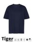 Tiger Cotton Oversized T-shirt Navy