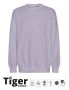 Tiger Cotton Oversized Sweatshirt Dusty Lilla