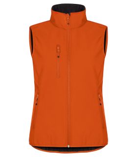 Classic Softshell Vest Women blodappelsin