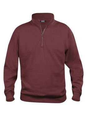 Basic Half Zip Bordeaux