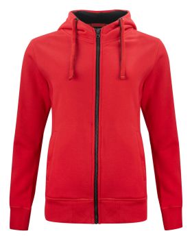 Classic Hoody Full Zip Women Rød