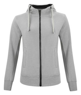 Classic Hoody Full Zip Women gråmeleret