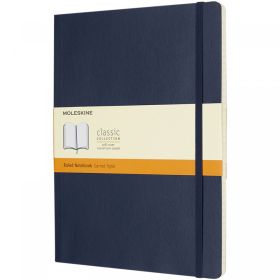 Moleskine Classic XL softcover notesbog - linjeret Blå