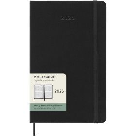 Moleskine L hard cover 12 måneders lodret kalender Sort