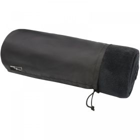 Lily GRS certificeret RPET Koralfleece tæppe Sort