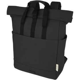 Joey 15 tommers GRS genanvendt canvas rolltop laptoprygsæk 15 L Sort