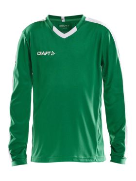 Progress Jersey Contrast LS JR Team Green