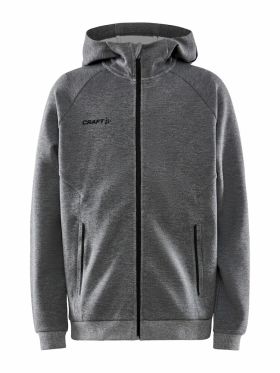 CORE Soul Full Zip Hood Jr Dk Grey Melange