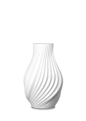 Twist Vase H18 cm hvid porcelæn