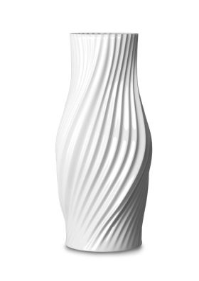 Twist Vase H31 cm hvid porcelæn