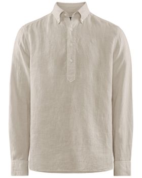 Berkeley John Seaside Linen Popover Regular Skjorte, Herre Beige