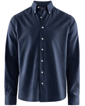 John Cedar Flannel Tailored Mørkeblå