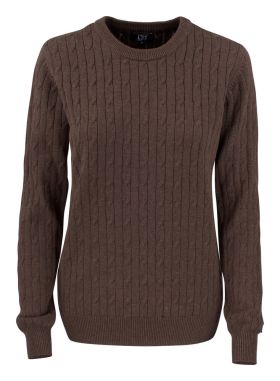 Blakely Knitted Sweater Ladies Brun Mel.