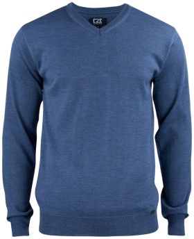 Everett V-neck Men Blå
