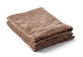 Fleeceplaid Jaquard Grå