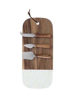 Ostebakke med knivsæt, 3-pak