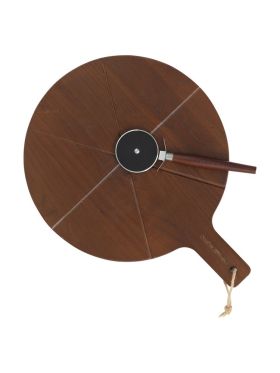 Blacksmith pizza skærebræt Brun