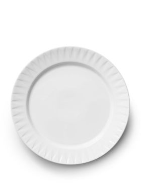 Coffee & More tallerken 27 cm, hvid