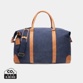 VINGA Bosler dufflebag i RCS genanvendt canvas Marineblå