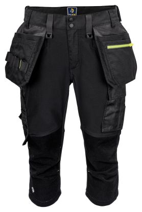 5557 KNICKERS MED STRETCH KEVLAR PÅ KNÆ Sort