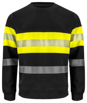 6129 SWEATSHIRT EN ISO 20471 KLASSE 1 Gul