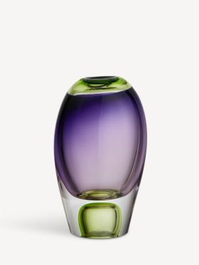 VISION PURPLE/GREEN VASE H 255MM