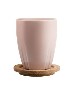 BRUK LIGHT PINK MUG OAK LID 2-PACK